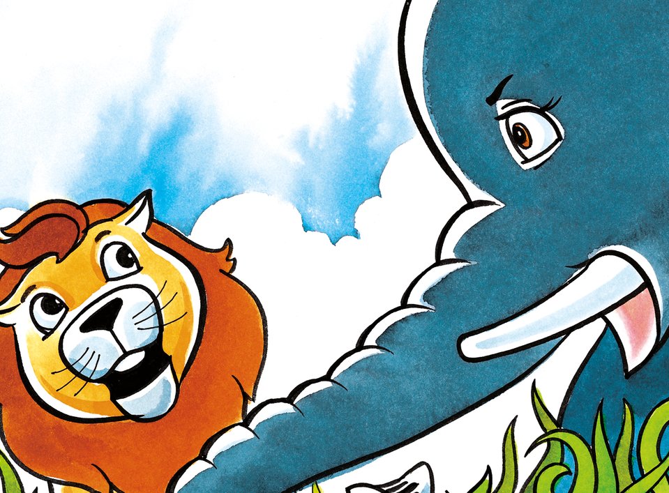 Elephant and the lion Elephant and the lion