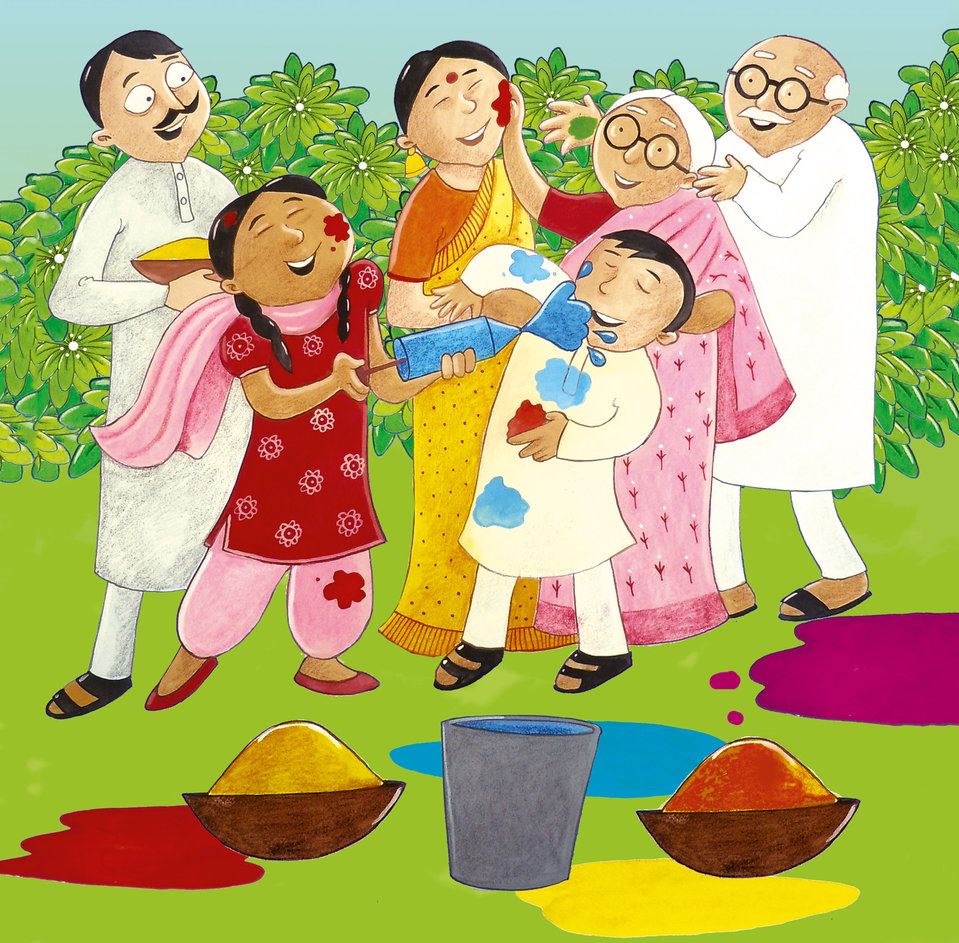 Holi Story and Learning Activities for Kids: Holi Celebration with Kids -  The Real School The Real school