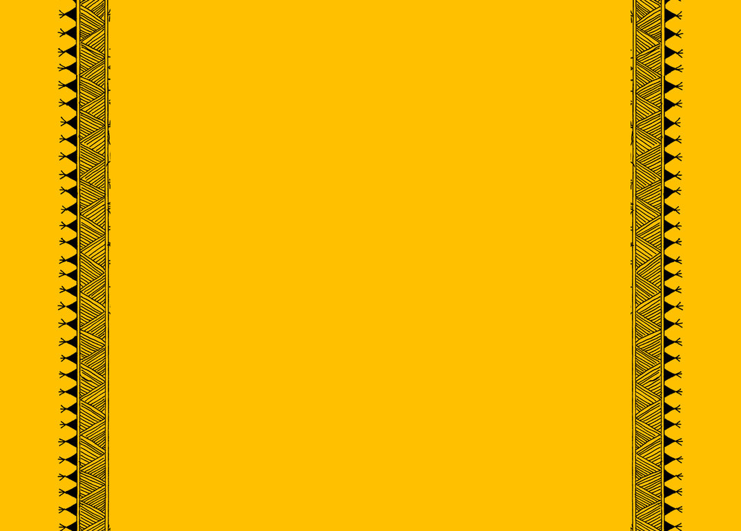 Folk traditional art on a yellow background with margins - StoryWeaver