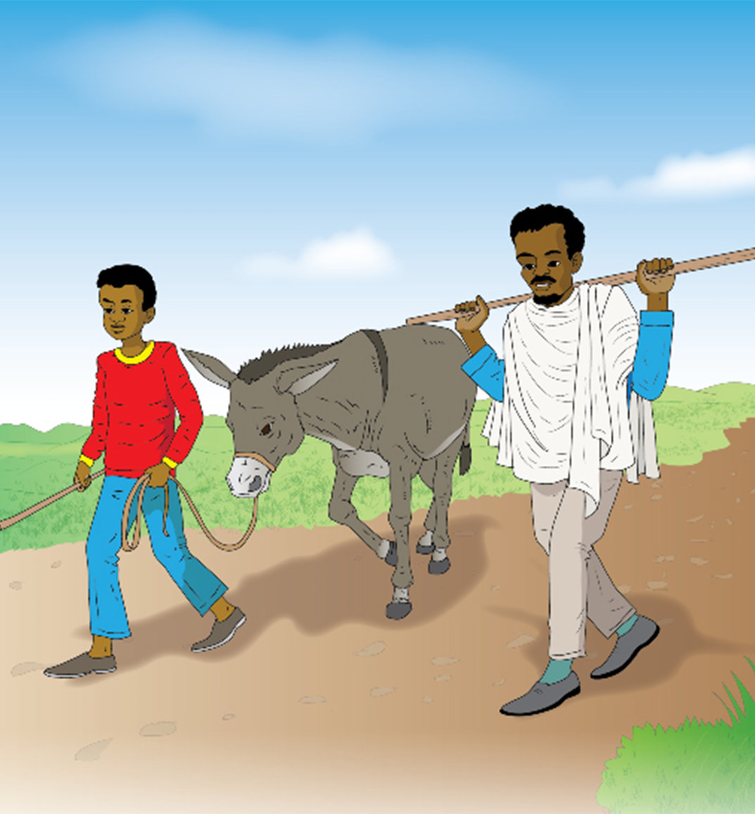 the farmer the boy and the donkey