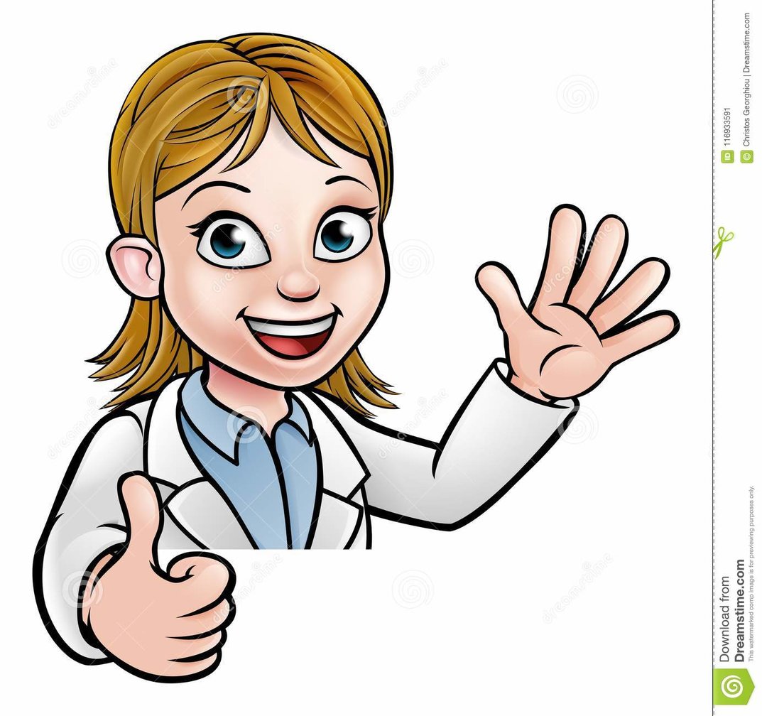 cartoon-scientist -professor-wearing-lab-white-coat-waving-above-sign-giving-thumbs-up - StoryWeaver