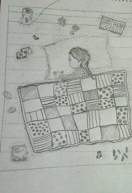 Aggregate more than 158 sleeping girl drawing super hot - vietkidsiq.edu.vn