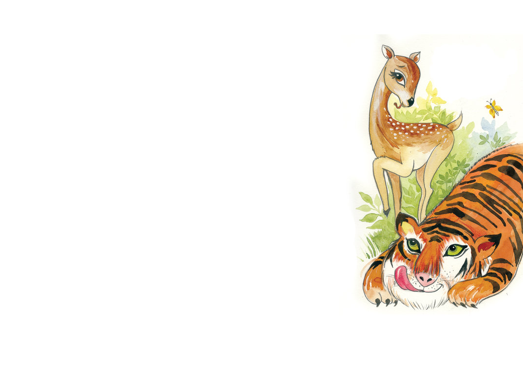 A tiger and a deer - StoryWeaver
