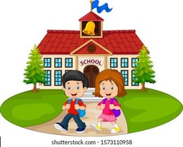 school with children (cartoon) - StoryWeaver
